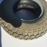 Used 410/350-4 Pneumatic Cheng Shin Tyre For A Mobility Scooter K52