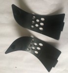 Used Pair of Grey Foot Plastics For Pride GoGo Mobility Scooter EB5628