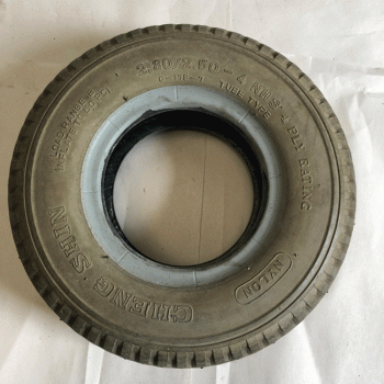 Used 2.80/2.50 x 4 Cheng Shin Pneumatic Tyre For A Mobility Scooter BM115