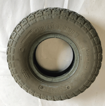 Used 4.10-3.50 x 5 Pneumatic Tyre For A Mobility Scooter BM114
