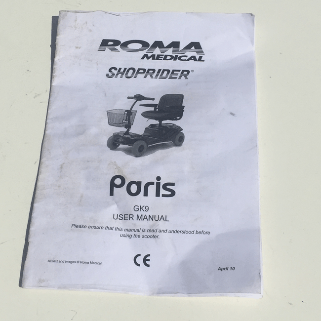 Mobility Scooter User Manuals