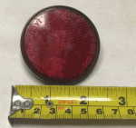 Used Red Bolt On Round Reflector For Mobility Scooter LK066