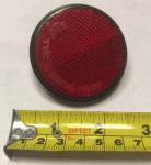 Used Red Bolt On Round Reflector For Mobility Scooter LK069