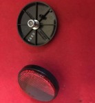 Used Red Bolt On Round Reflectors For Freerider Mobility Scooter T726