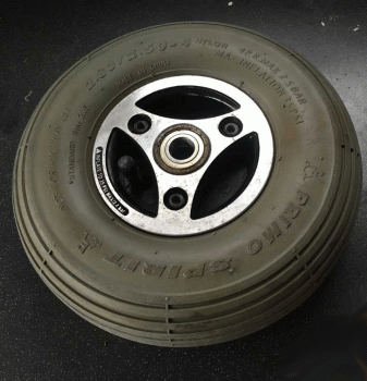 Used Single (Size: 2.80/2.50-4) Fr Primo Air Wheel/Tyre Scooter V61