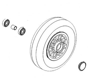 New Front Wheel 228X70 For A Kymco Mini S EQ20CC Mobility Scooter