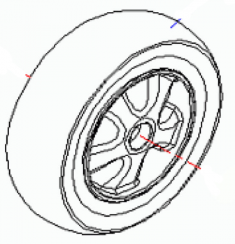 New Rear Pneumatic Wheel 240x75 Drive HW007 Heartway Zen Scooter