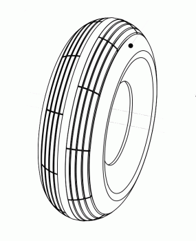 New 3.00-4 Front Tyre For A Shoprider Sorrento S742 Mobility Scooter