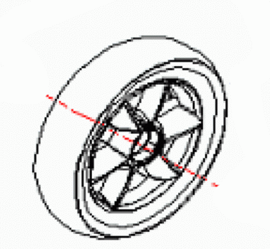 New Rear Wheel Assembly For Heartway S19P/Pride Quest Folding Scooter
