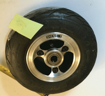 Used 2.80/2.50 Front Wheel Assembly For A Quingo Mobility Scooter B2247