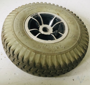 Used 3.00-4 260x85 Front Pneumatic Wheel For A Mobility Scooter - Y185