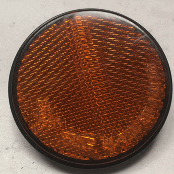 Used Orange Bolt On Round Reflector For Mobility Scooter LK073