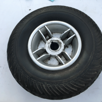 Used Rear Wheel Assembly Size:3x9 For A Pride Mobility Scooter B2688