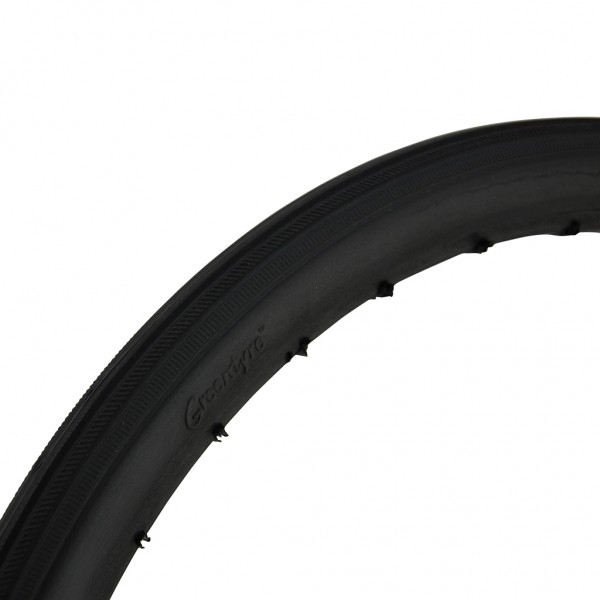 24 x 1 3/8 Black Solid Wheelchair Tyre Tire Wheelie Good Mobility
