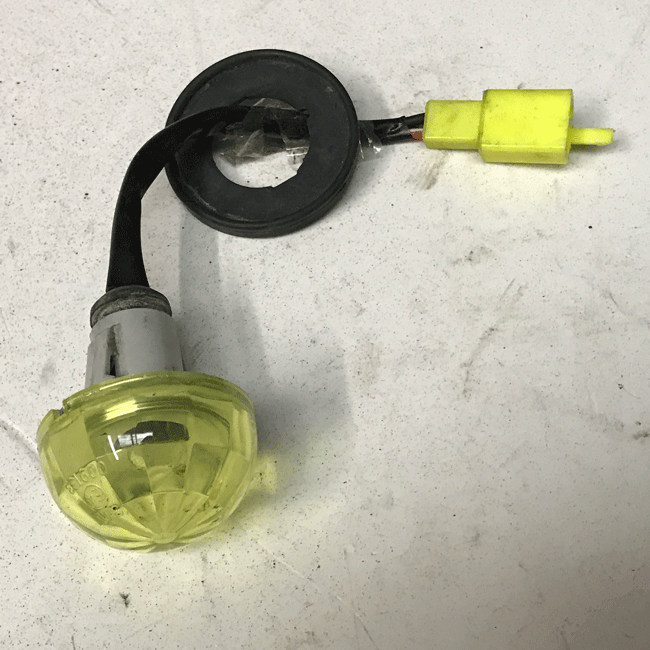 Used Light Yellow Indicator Lens Perrero Scooter Spare Parts N1918