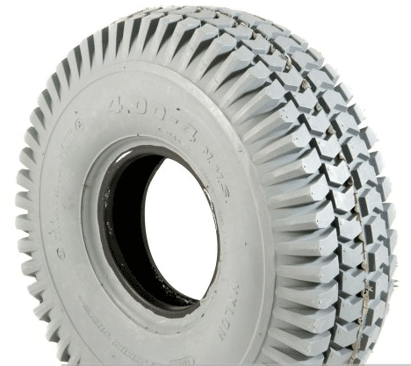 New 4.004 Grey Pneumatic Tyre Tire For A Mobility Scooter Wheelie Good