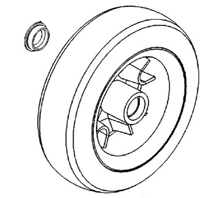 New Rear Wheel Assembly For A Kymco EQ35CB Mobility Scooter Wheelie