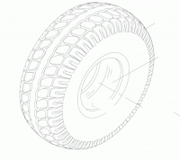 New Tyre 330x100 4.00-5 Tyre For Shoprider Torino Sprinter 778XLS Scooter