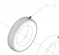 New Black Tyre 3.00-10 For A Drive Viper ML4SB Panther Mobility Scooter