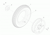 New Rear Wheel 3.00-8 For A Shoprider Cordoba Enduro 889XLSBN Scooter