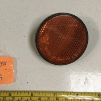 Used Orange Bolt On Round Reflector For Mobility Scooter G247