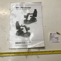 Used Owners Manual For A Rascal 450 or 650 Mobility Scooter S2088