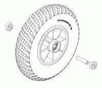 New Front Wheel (2x8) 3-Wheel Pride GoGo Elite Traveller Plus Scooter